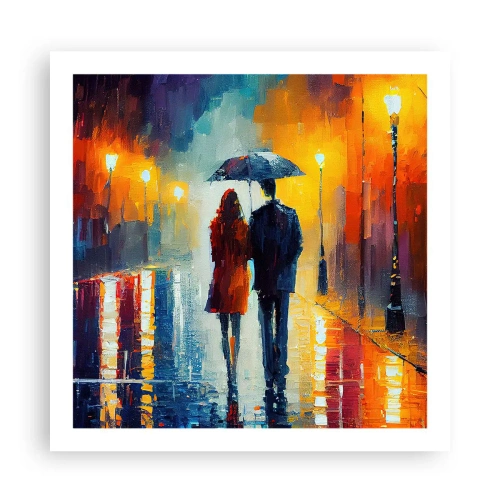 Pôster - Juntos – uma noite colorida - 60x60 cm