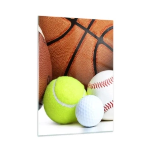 Quadro em vidro - Adoramos uma bola! - 50x70 cm