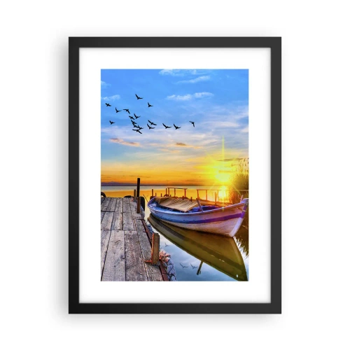 Pôster com moldura preta - Adeus, até amanhã - 30x40 cm