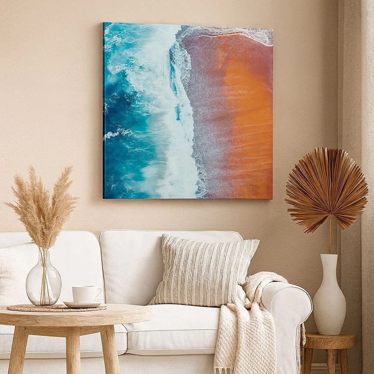 Quadro em tela - Toque do oceano - 30x30 cm