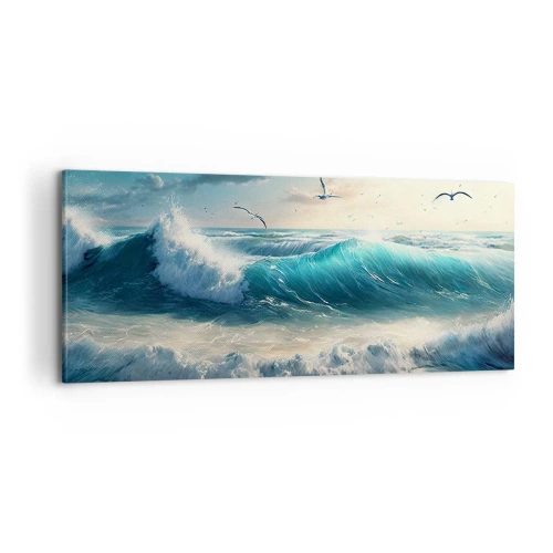 Quadro em tela - Cantarola apenas para si - 100x40 cm