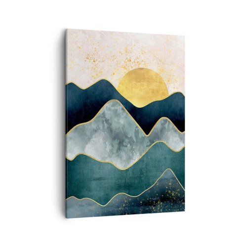 Quadro em tela - Além das sete montanhas - 50x70 cm