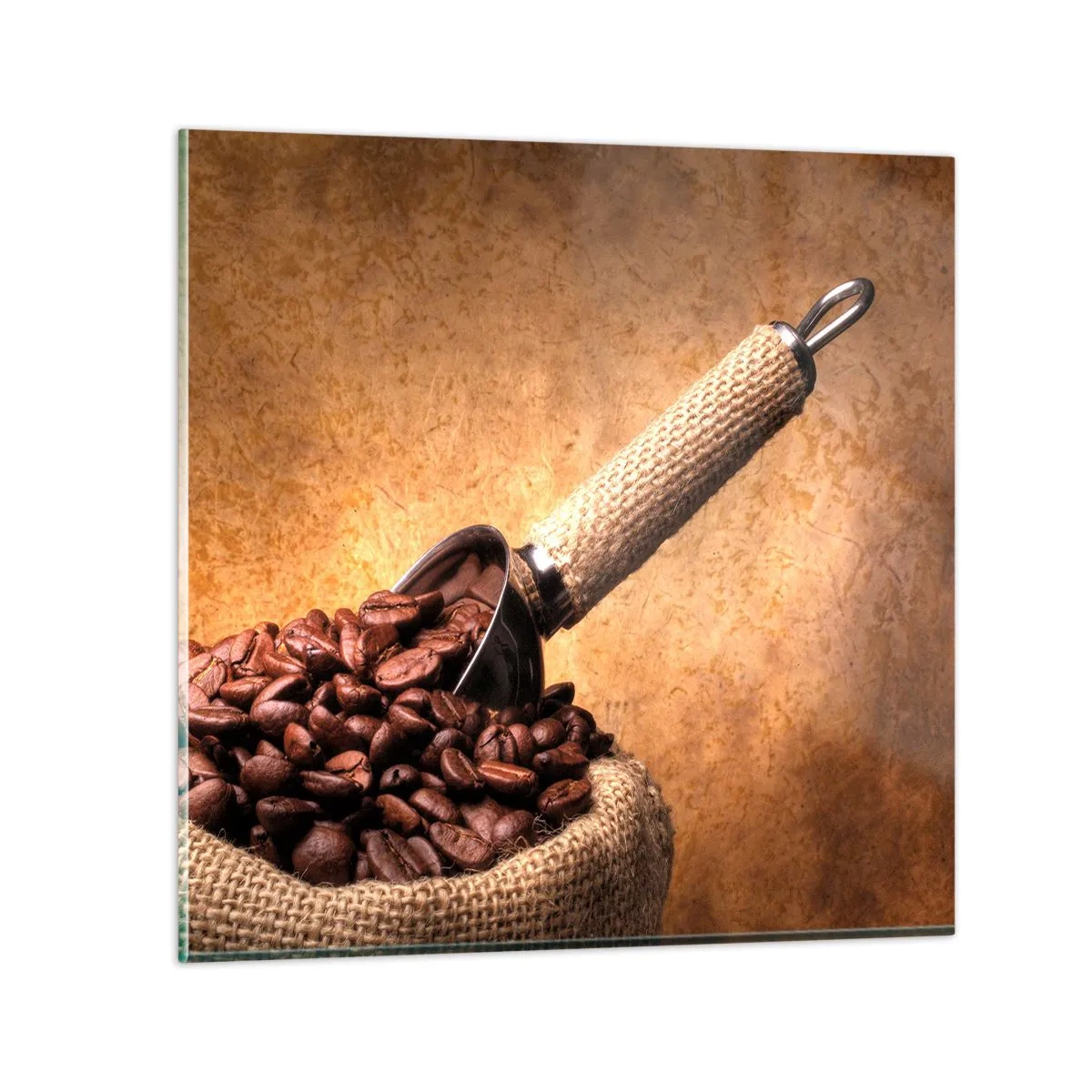 Quadro em vidro - Na fonte do sabor - 70x70 cm