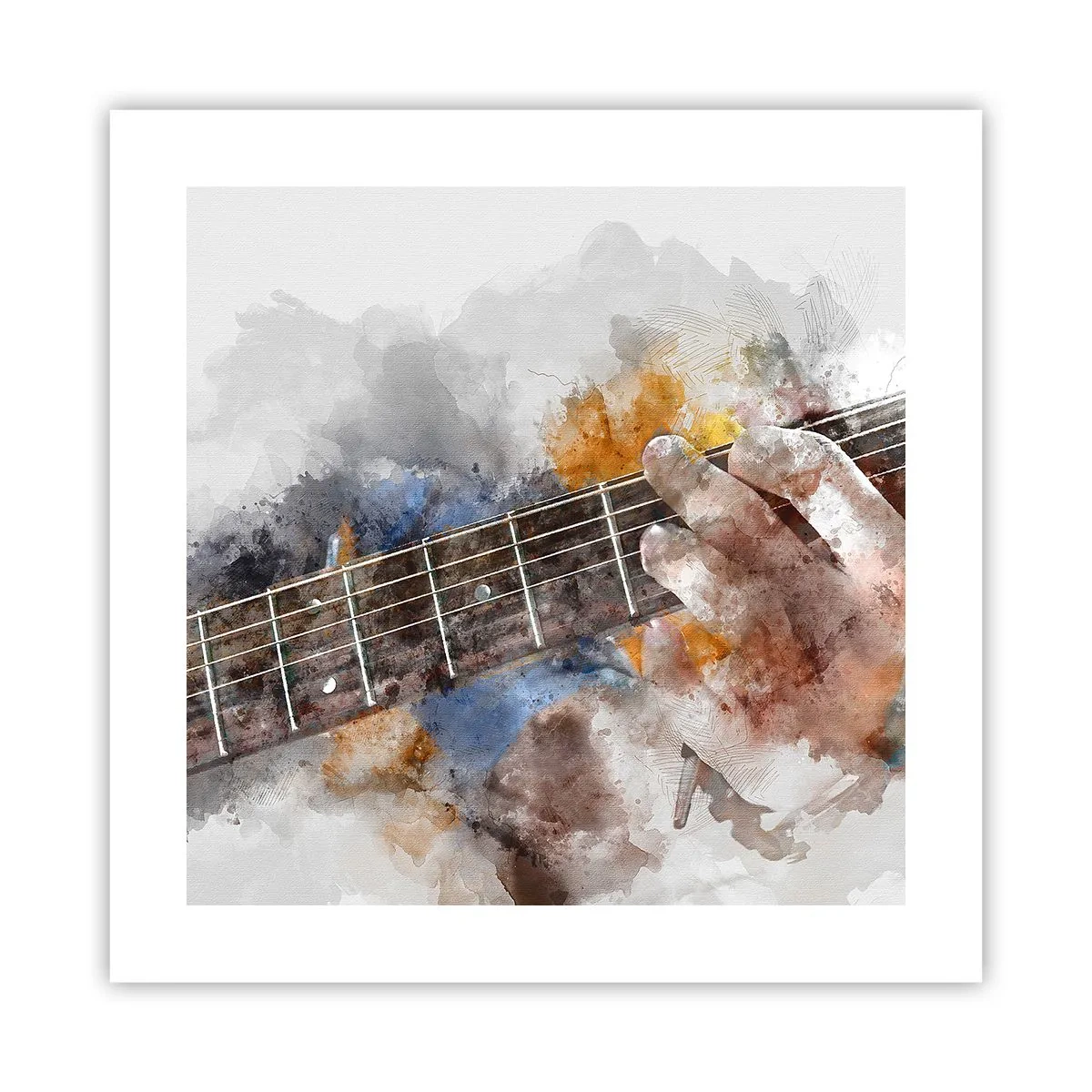 Pôster - Poesia entre as cordas - 40x40 cm