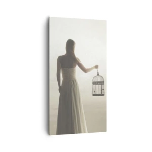 Quadro em tela - Seja livre - 55x100 cm