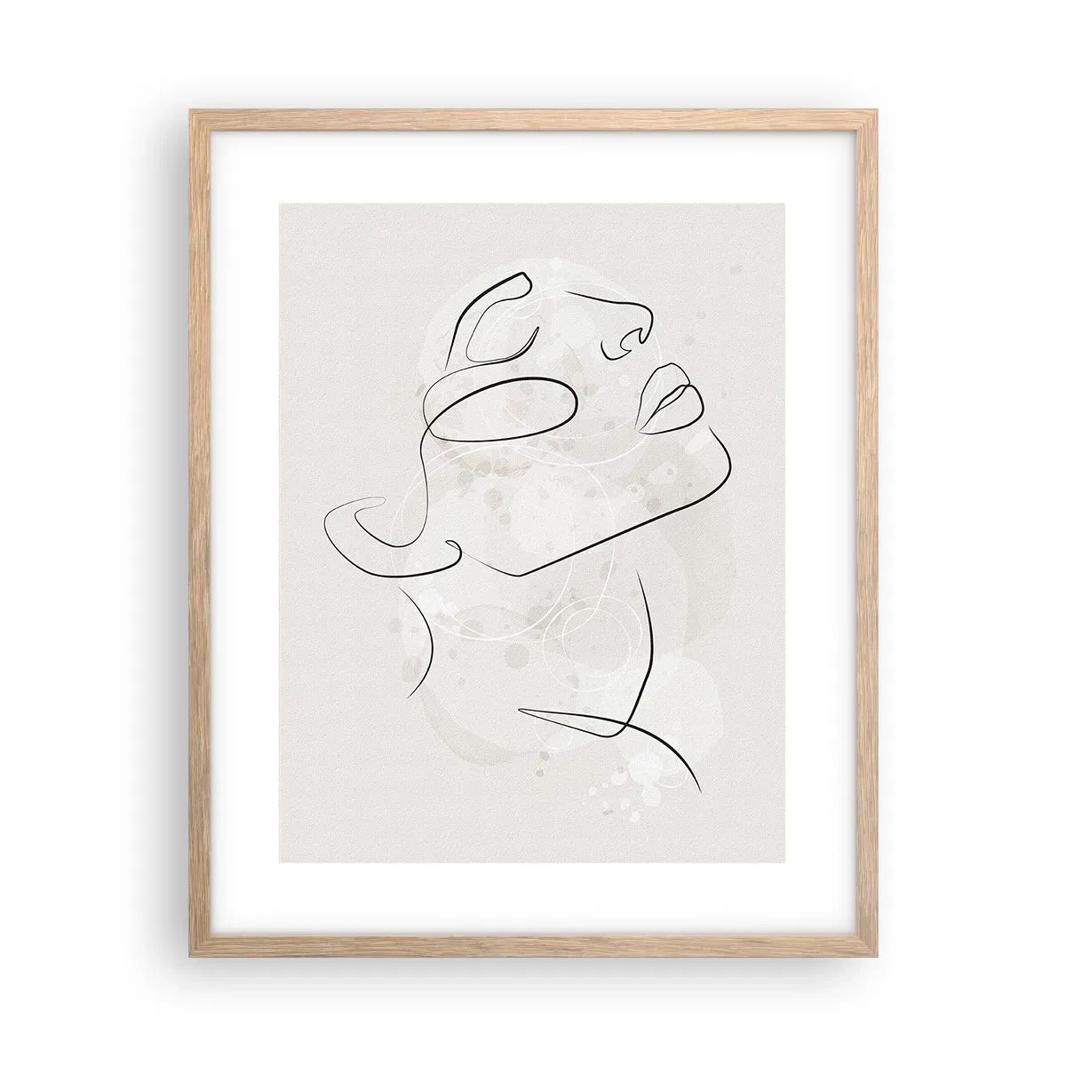 Pôster com moldura de carvalho claro - Esboço de um sonho - 40x50 cm