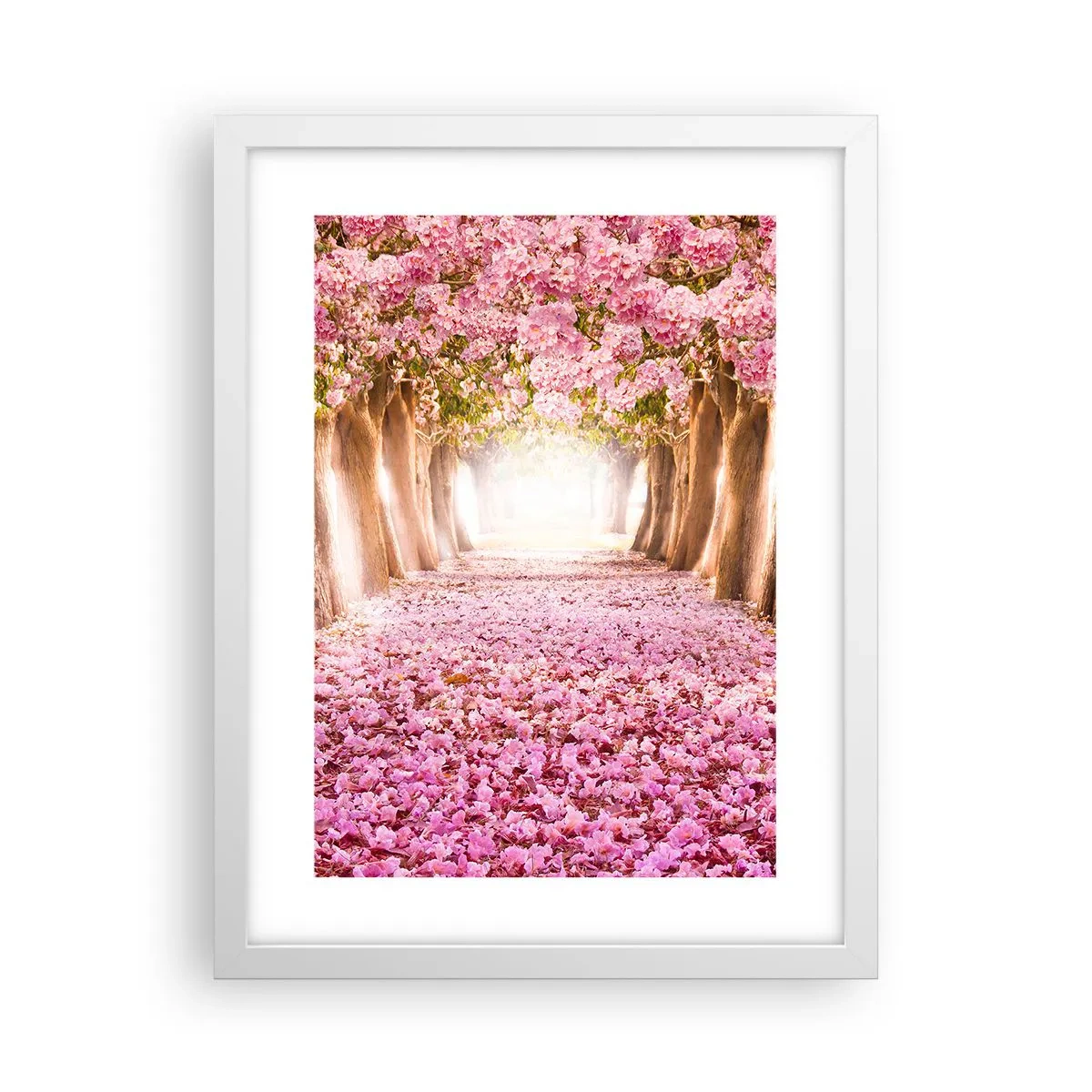 Pôster em moldura branca - O Caminho para o Paraíso - 30x40 cm