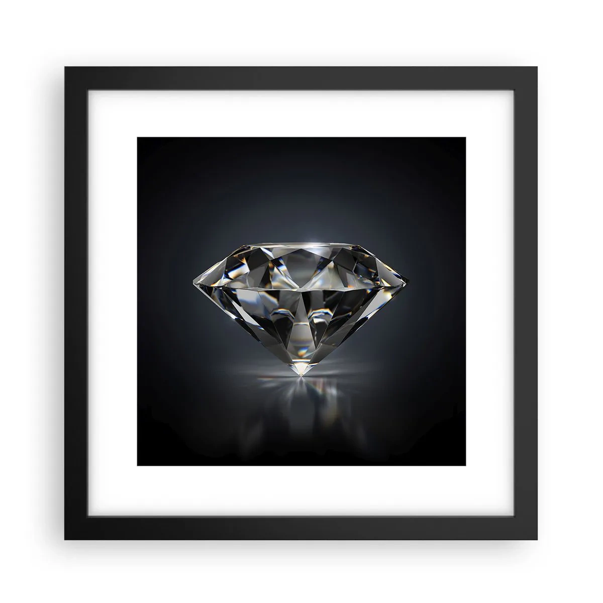 Pôster com moldura preta - Best girls friend - 30x30 cm