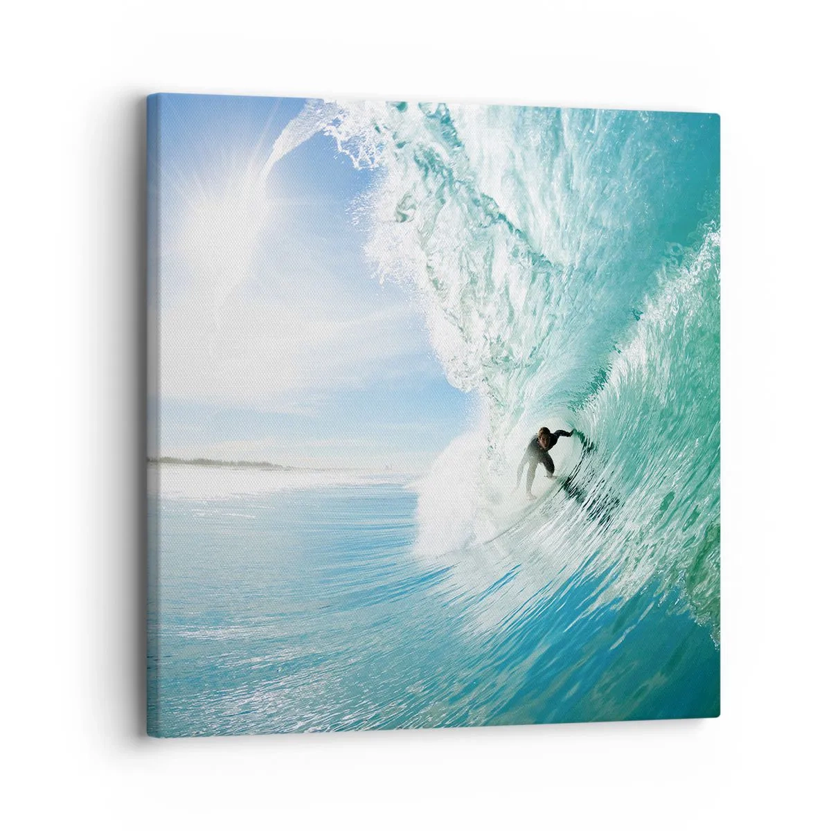 Quadro em tela - Na crista da onda - 30x30 cm