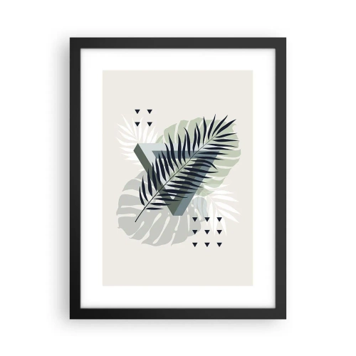 Pôster com moldura preta - Natureza e geometria – duas ordens? - 30x40 cm