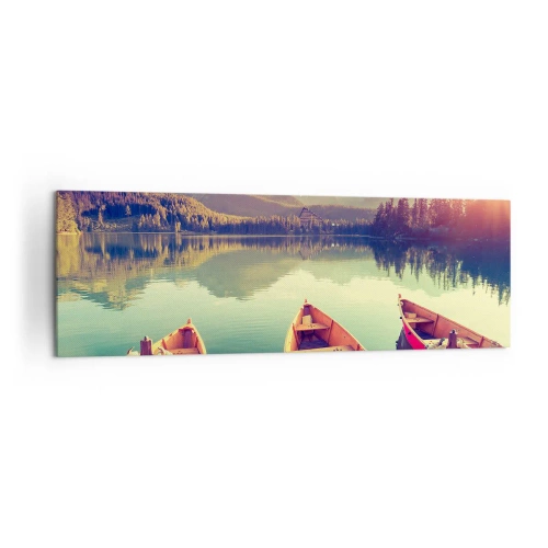Quadro em tela - Viver de acordo com as suas leis - 160x50 cm