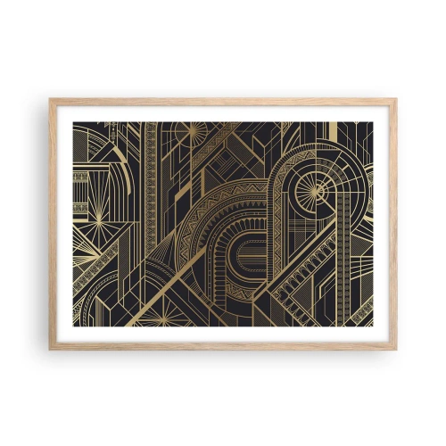 Pôster com moldura de carvalho claro - Conceitos, ideias, planos - 70x50 cm