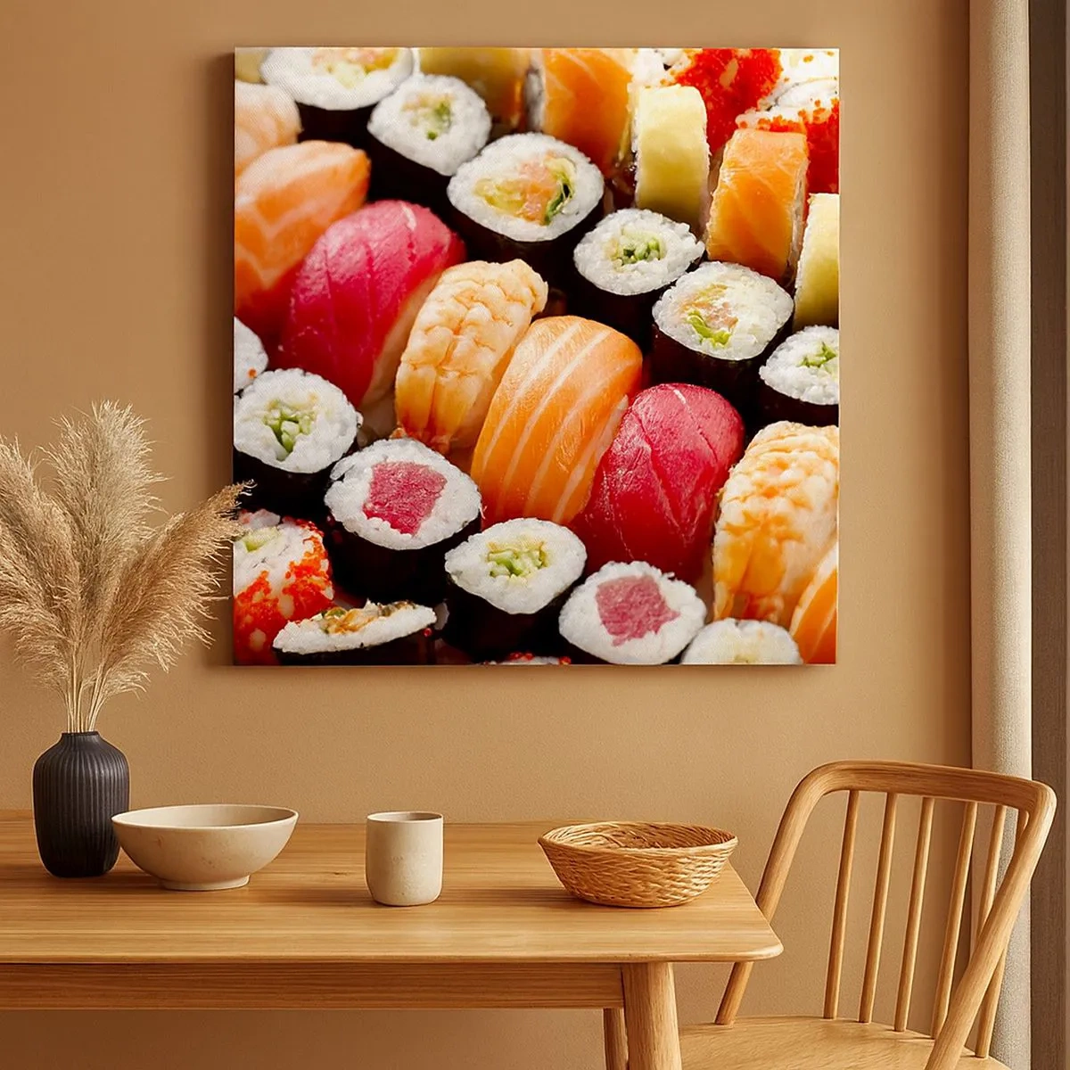 Quadro em tela - Cores e sabores da Ásia - 30x30 cm