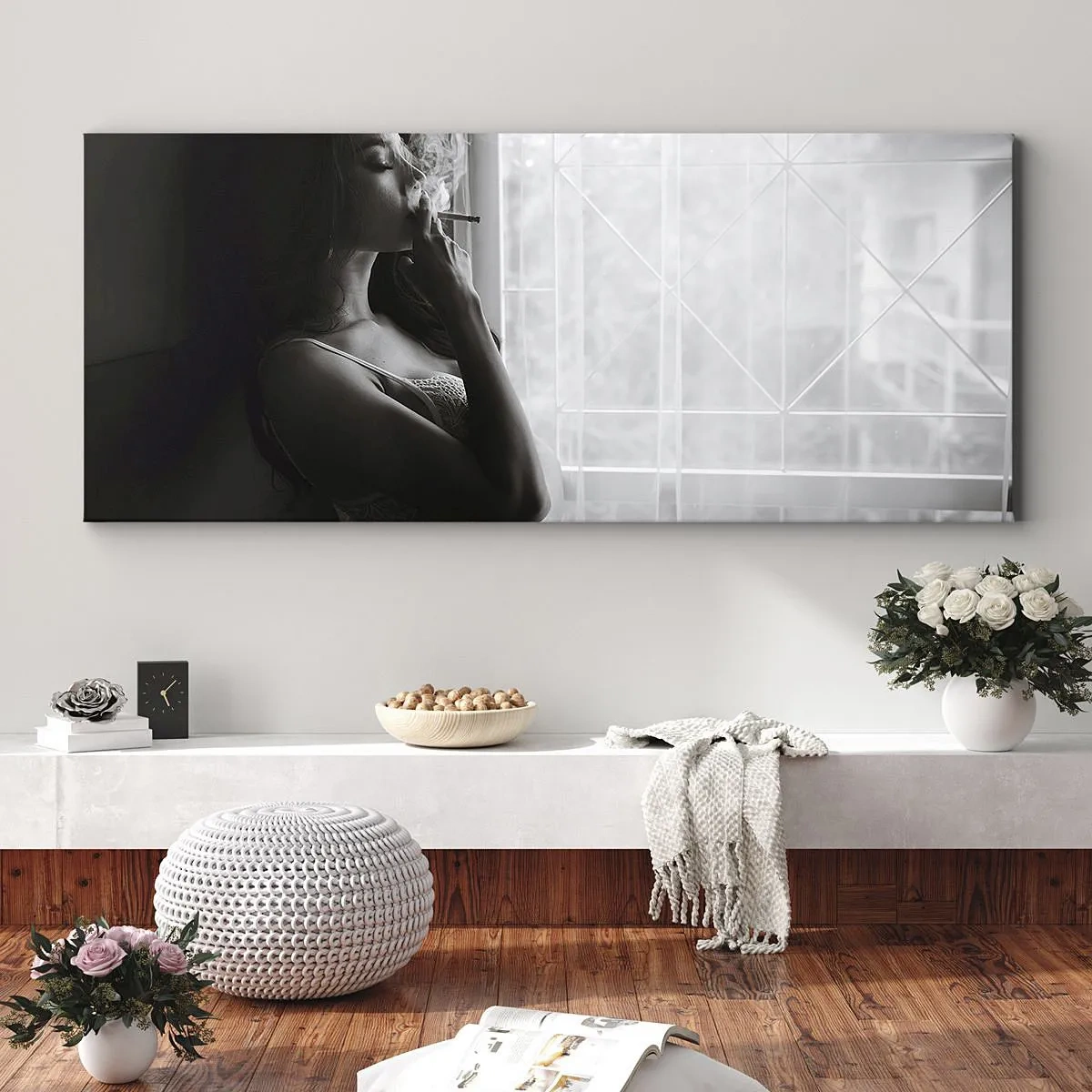 Quadro em tela - Um momento sensual - 100x40 cm