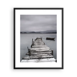 Pôster com moldura preta - Amanhã pode ir - 40x50 cm