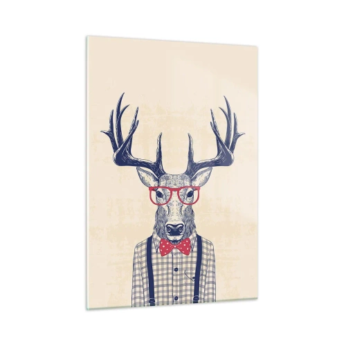 Quadro em vidro - Extravagância engraçada - 50x70 cm