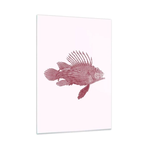 Quadro em vidro - Um habitante de águas exóticas - 50x70 cm