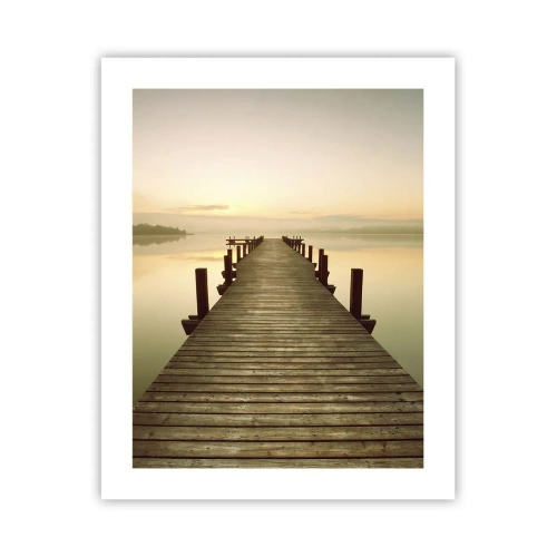 Pôster - Antes do amanhecer, nascer do sol, luz - 40x50 cm