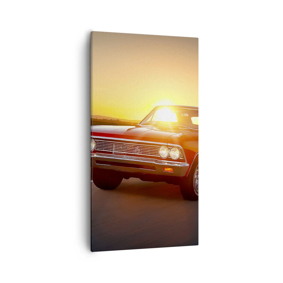 Quadro em tela - O desejo é vermelho - 55x100 cm