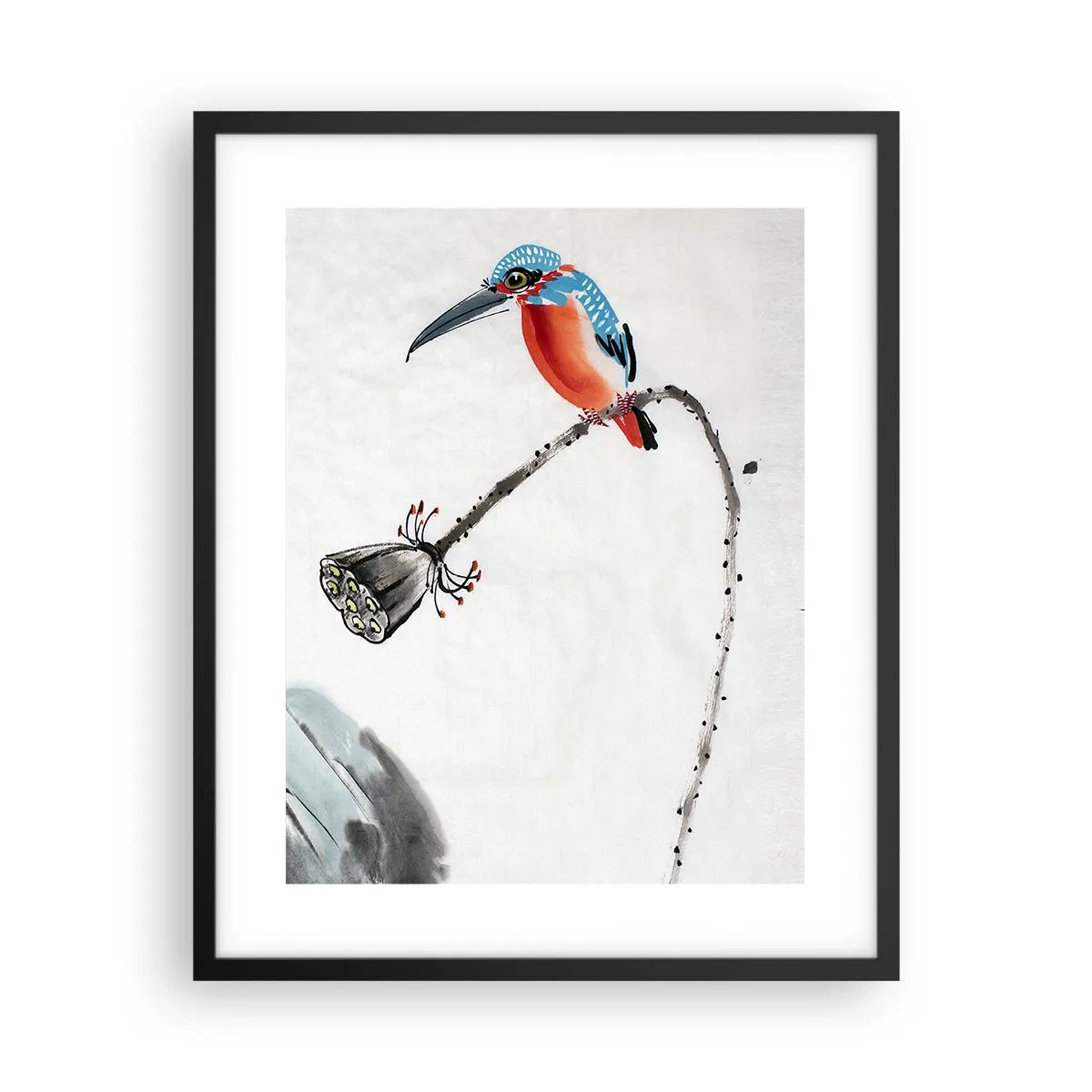 Pôster com moldura preta - A vida do prado - 40x50 cm