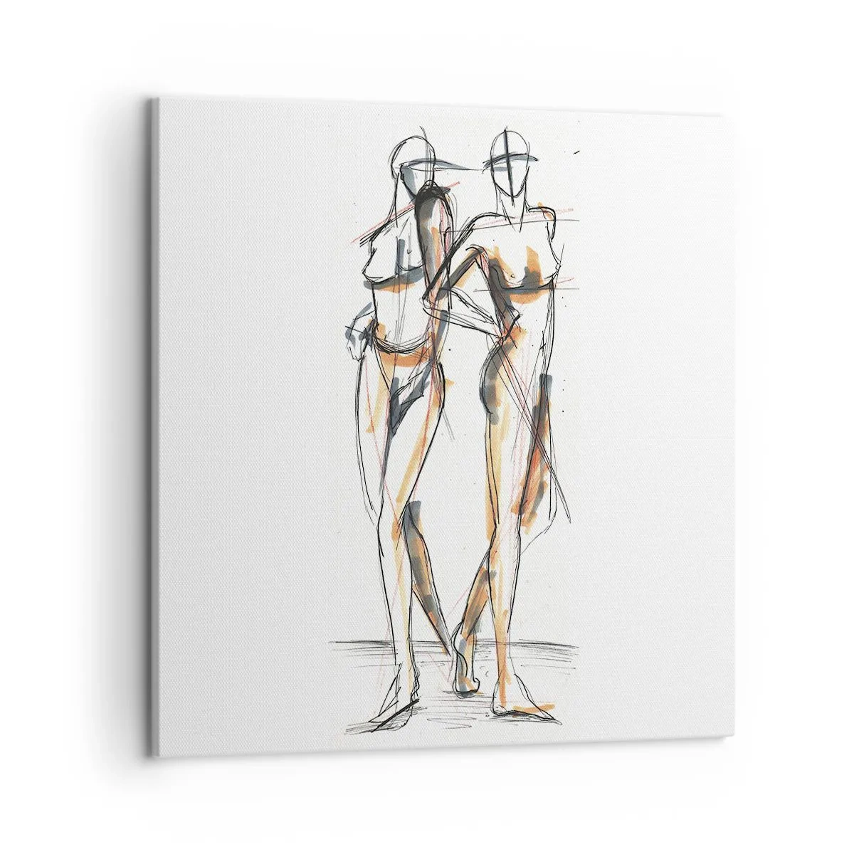 Quadro em tela - Um estudo do encanto - 50x50 cm