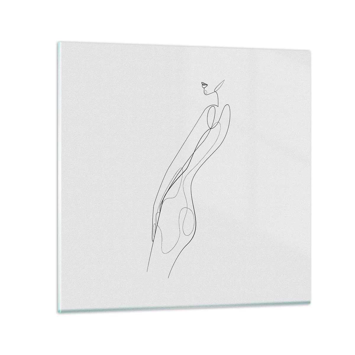 Quadro em vidro - Apenas uma promessa - 50x50 cm