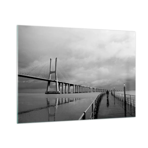 Quadro em vidro - Cada um com o que merece - 100x70 cm