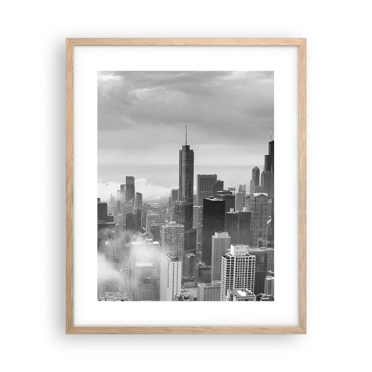 Pôster com moldura de carvalho claro - Paisagem americana - 40x50 cm