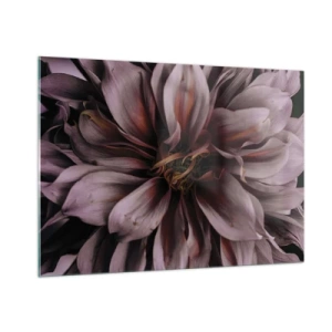 Quadro em vidro - Coração de flor - 100x70 cm