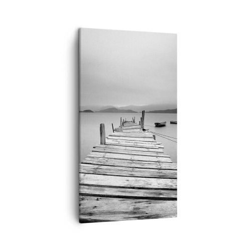 Quadro em tela - Além das montanhas, além dos mares - 45x80 cm