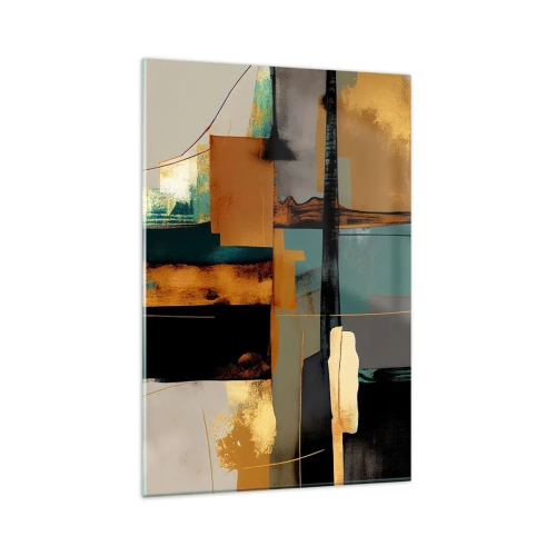 Quadro em vidro - Abstração – luz e sombra - 80x120 cm