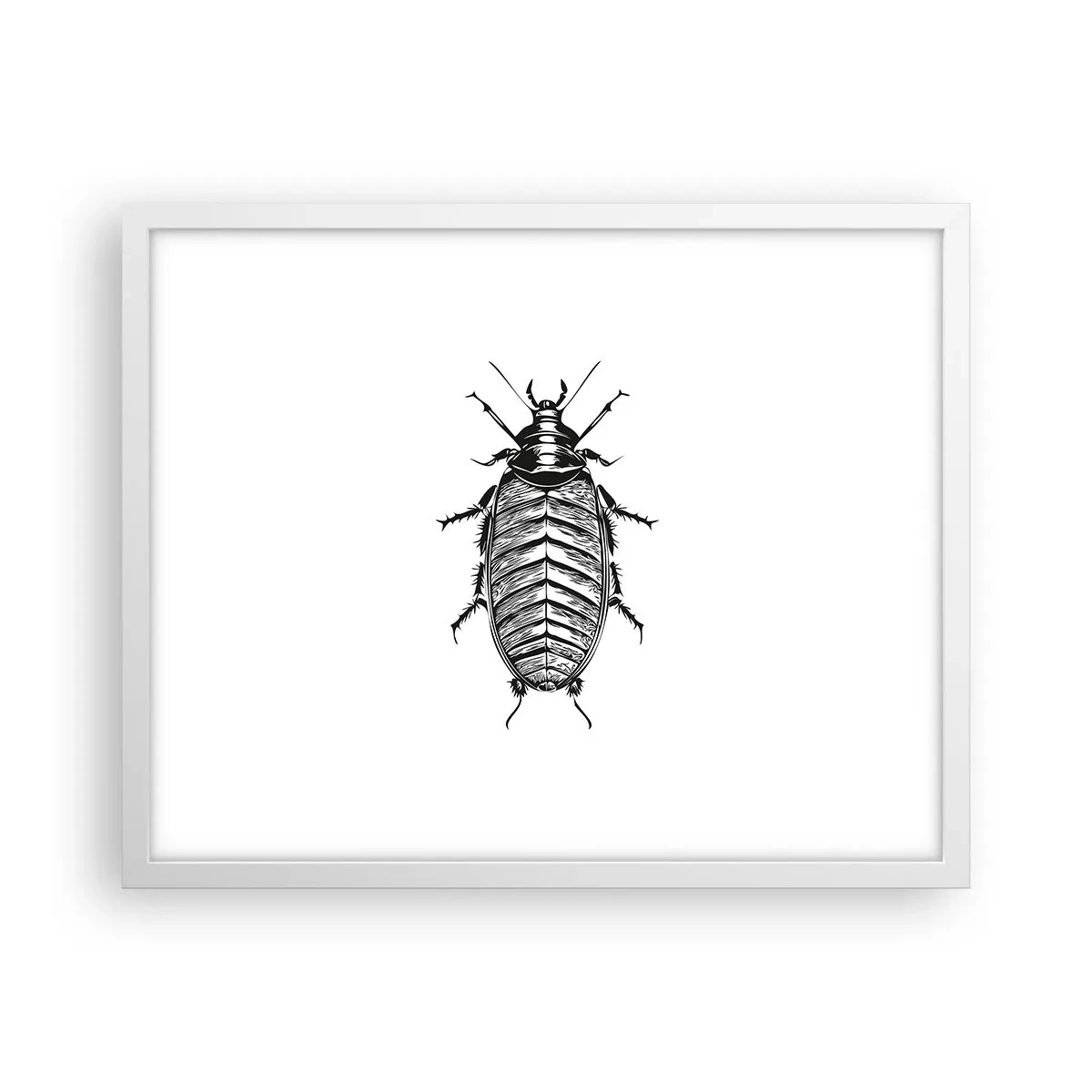 Pôster em moldura branca - Que exemplo! - 50x40 cm