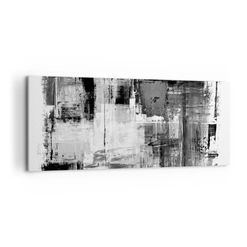 Quadro em tela - O cinza é lindo - 100x40 cm