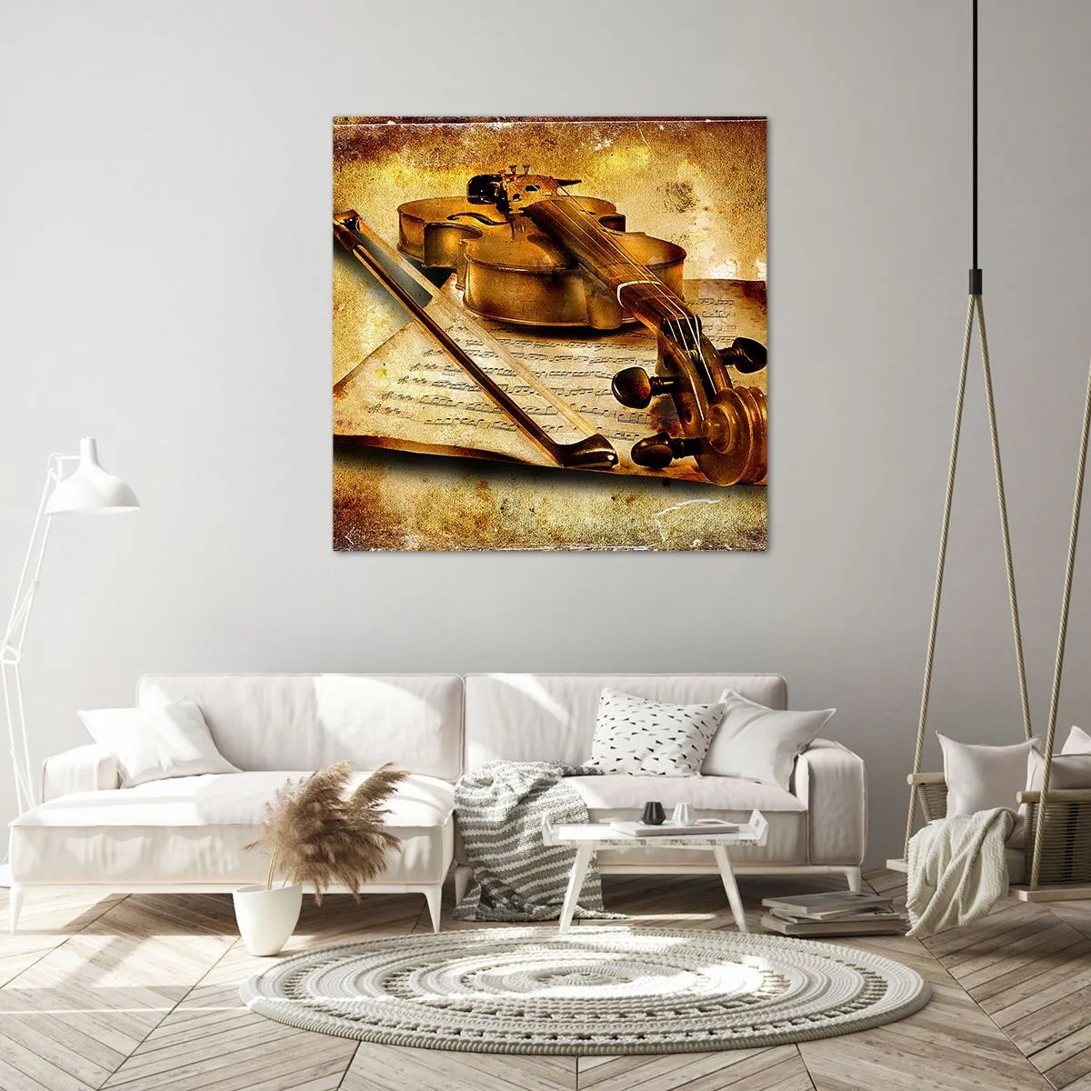 Quadro em tela - Precisa-se de virtuoso - 30x30 cm
