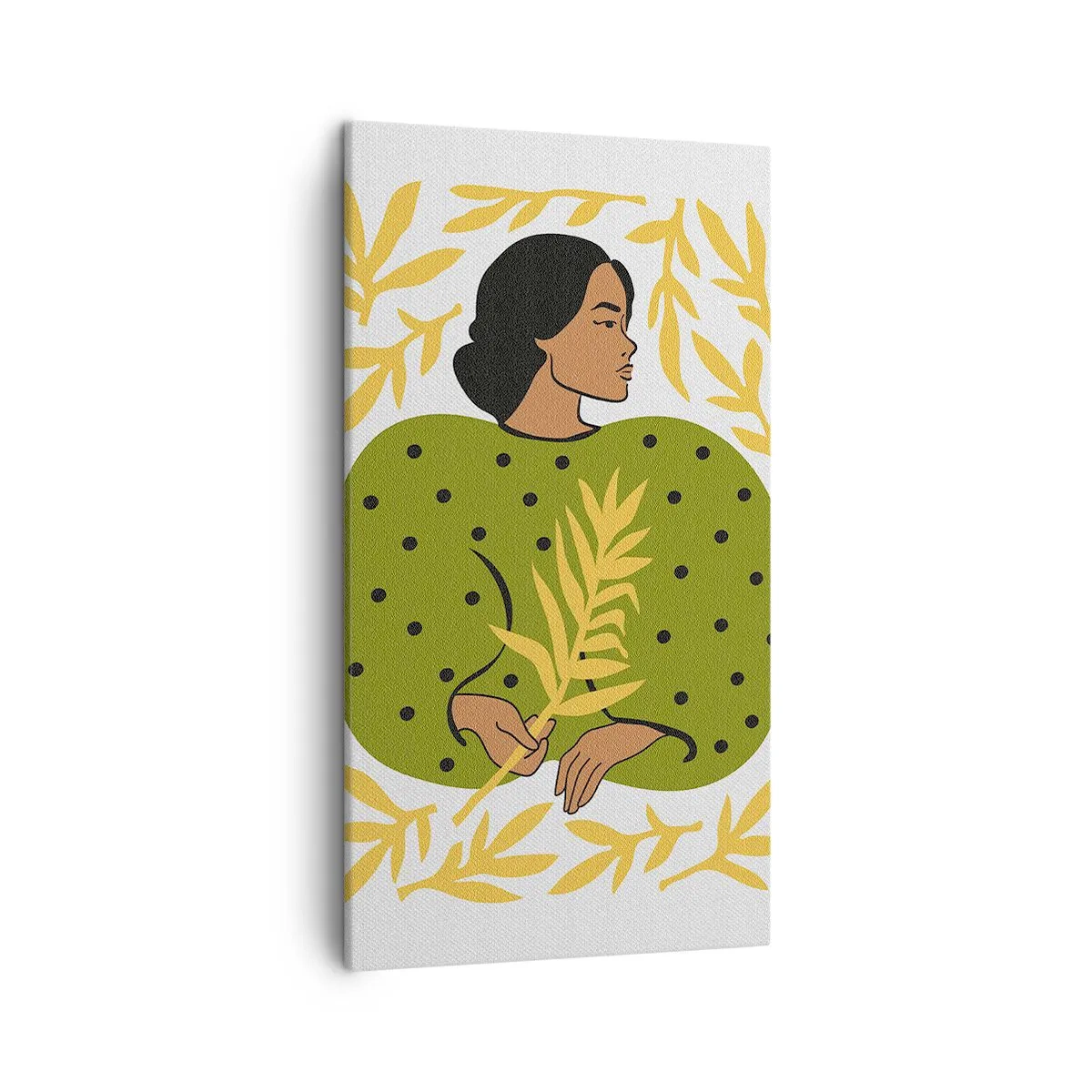 Quadro em tela - Rapariga havaiana - 45x80 cm