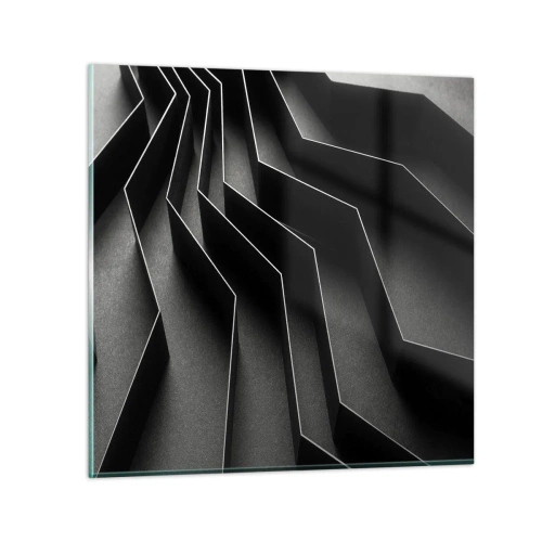 Quadro em vidro - Ordem espacial - 30x30 cm