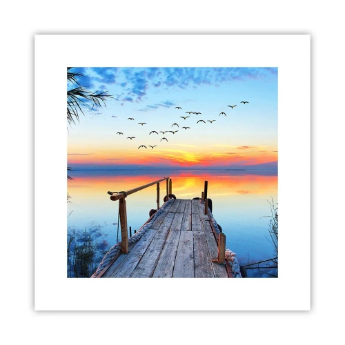 Pôster - É hora de voltar... - 30x30 cm