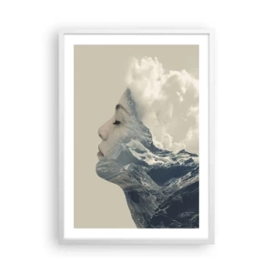 Pôster em moldura branca - A beleza dos elementos da natureza - 50x70 cm