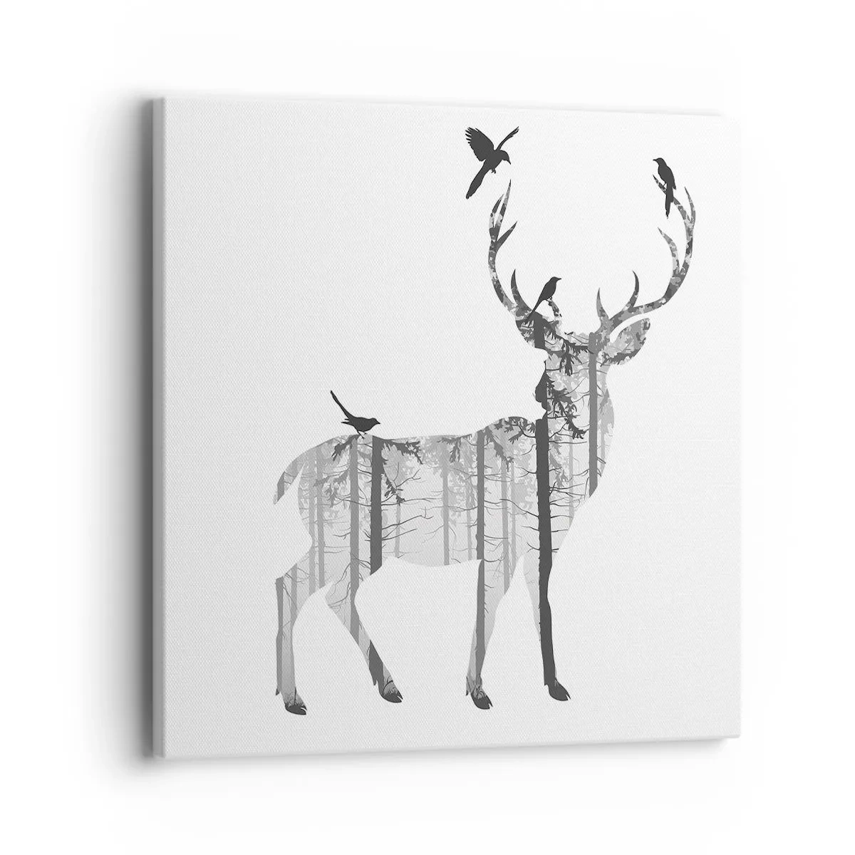 Quadro em tela - Bom espírito da floresta - 40x40 cm