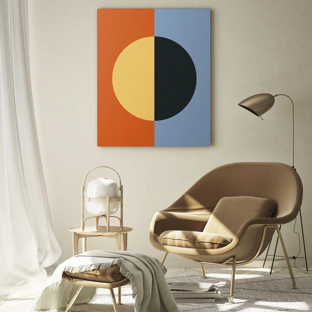 Quadro em vidro - Composição do calor e do frio - 50x70 cm