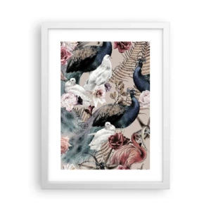 Pôster em moldura branca - No jardim do palácio - 30x40 cm