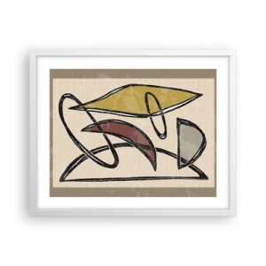 Pôster em moldura branca - Verticais e horizontais - 50x40 cm