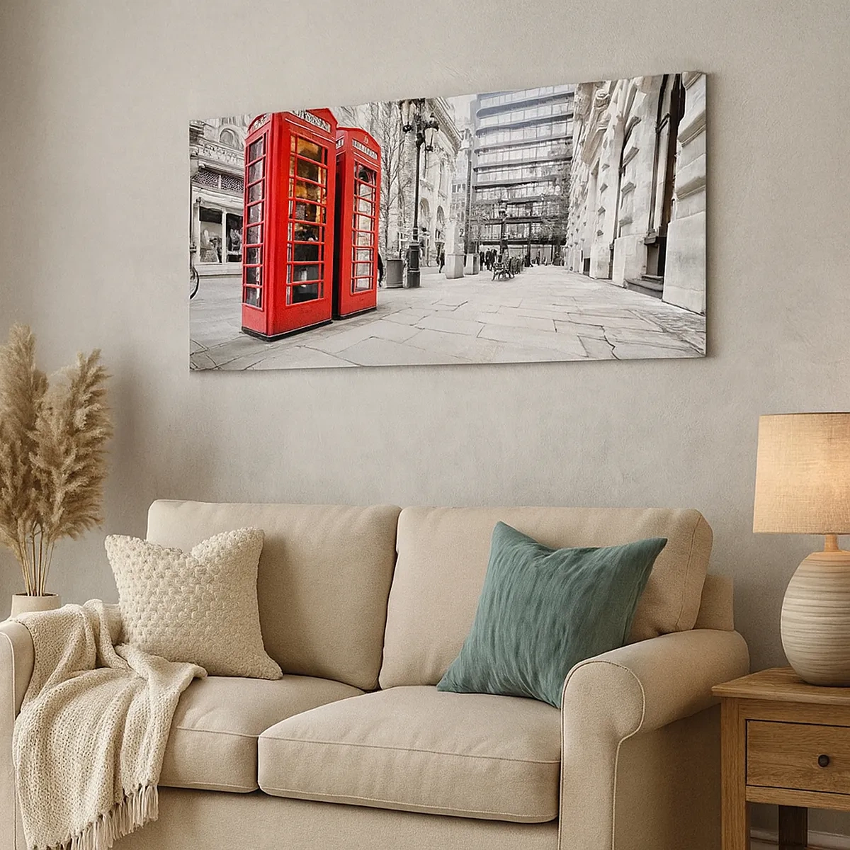 Quadro em tela - Bem-vindo a Londres - 30x30 cm