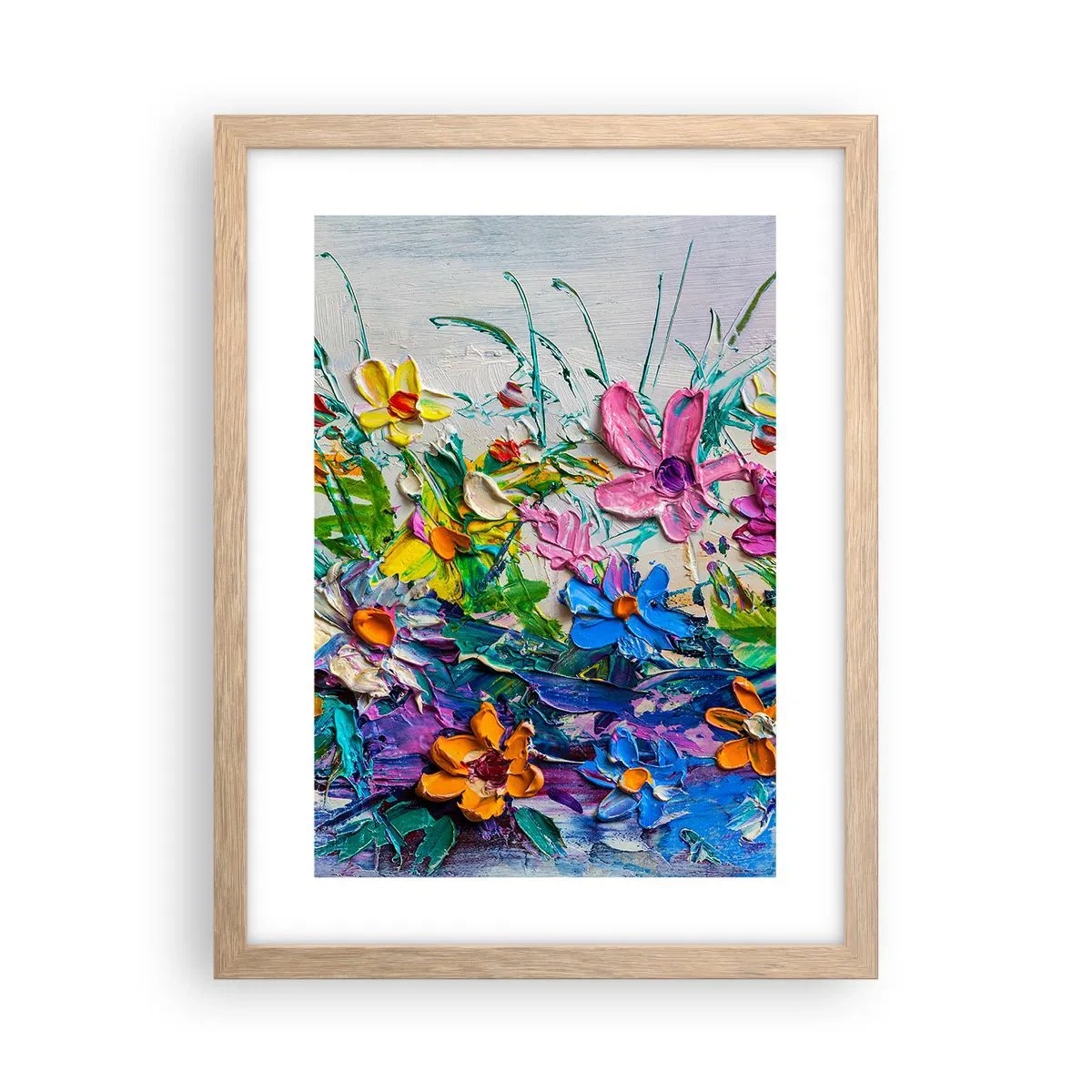 Pôster com moldura de carvalho claro - Não é de todo natureza morta - 30x40 cm