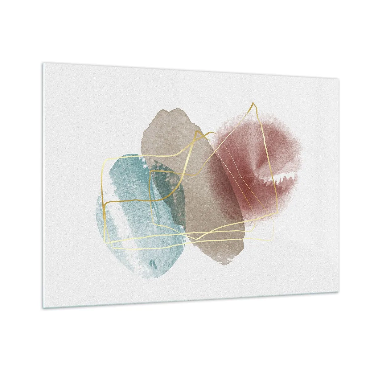 Quadro em vidro - Corais espaciais - 100x70 cm