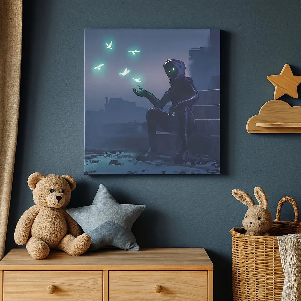 Quadro em tela - A vida vai voltar - 30x30 cm