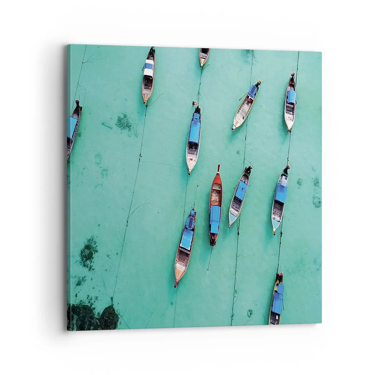 Quadro em tela - Na alegre expectativa - 70x70 cm