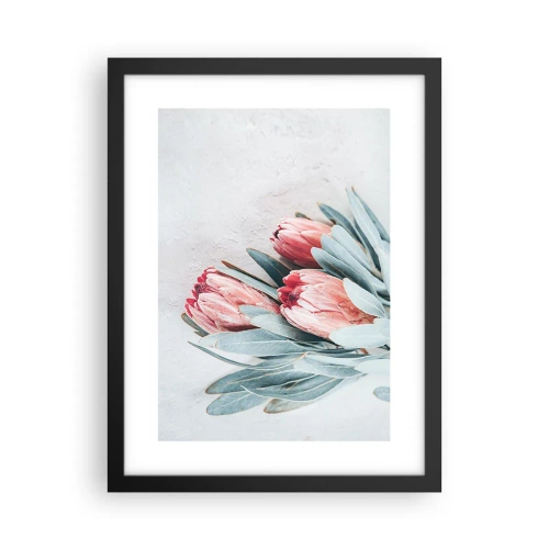 Pôster com moldura preta - Envergonhadas da sua própria beleza - 30x40 cm