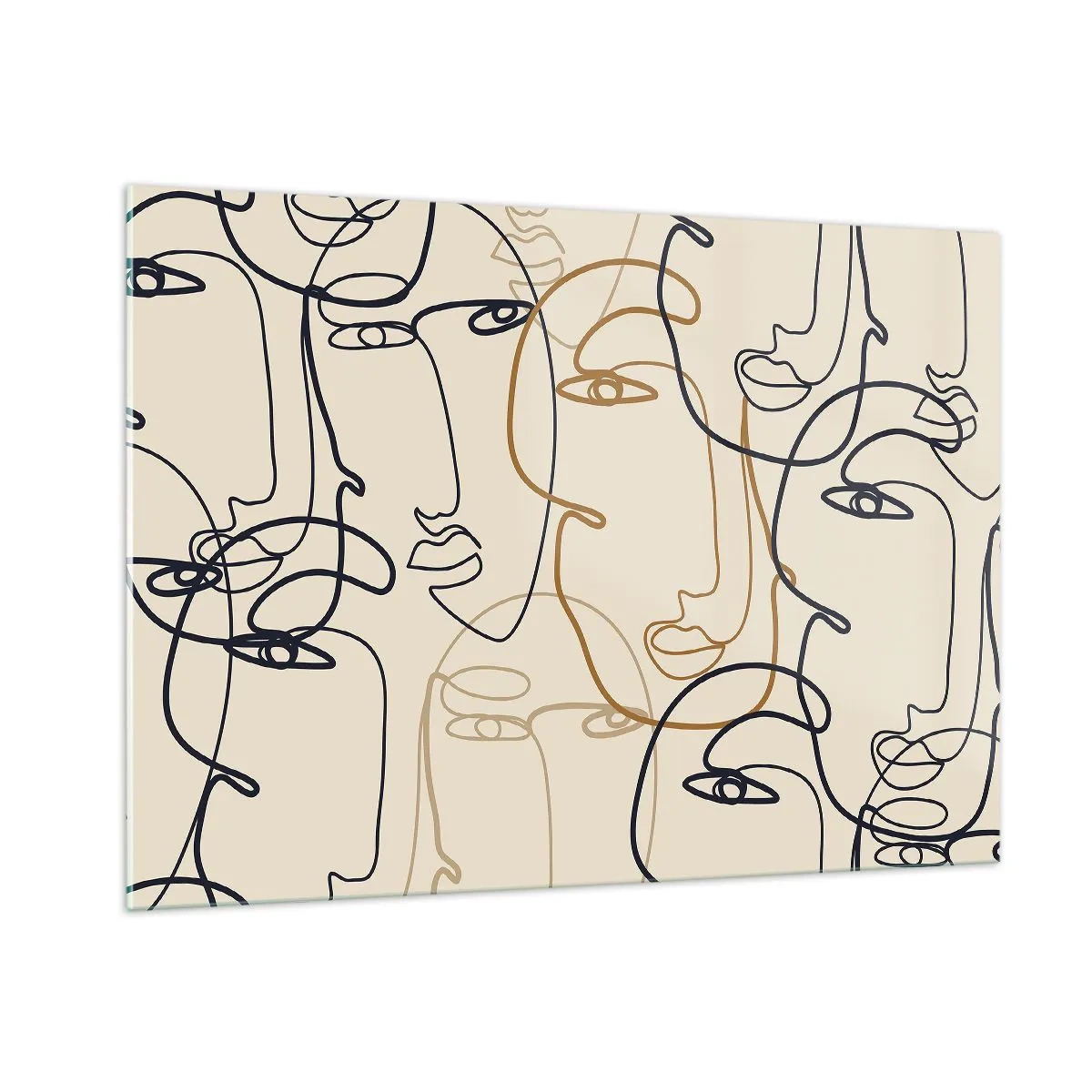 Quadro em vidro - Retrato multiplicado - 100x70 cm