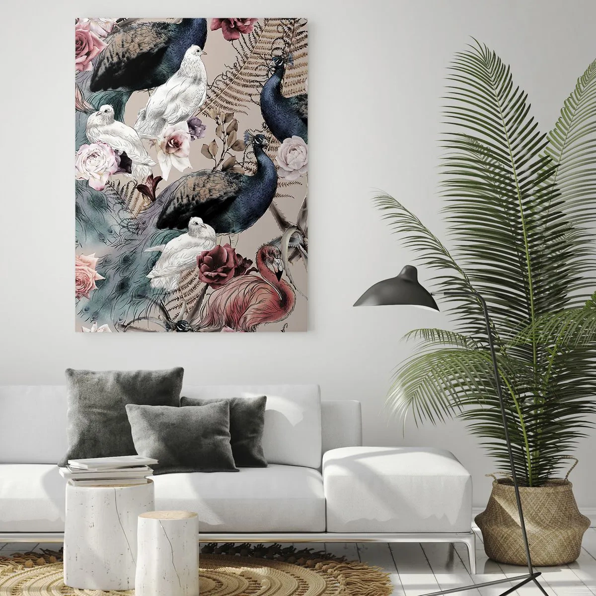 Quadro em vidro - No jardim do palácio - 80x120 cm